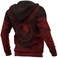Yap Polynesian Chief Hoodie Red Version - Polynesian Pride