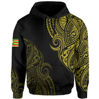 Personalized Hawaii Kanaka Map Polynesian Warrior Ikaika Hoodie William Style Yellow - Polynesian Pride