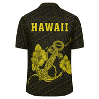 Kakau Polynesian Anchor Hawaii Shirt - Yellow - Polynesian Pride