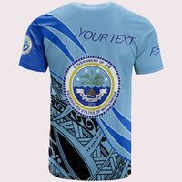 Federated States of Micronesia T Shirt Custom Symmetrical Lines - Polynesian Pride