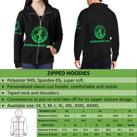 Cook Islands Turtle Zip Hoodie (Red) - Polynesian Pride