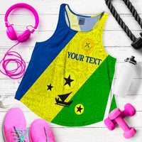 (Custom Personalised) Vanuatu Malampa Province - Women Tank Top - Flag Style - LT12 - Polynesian Pride