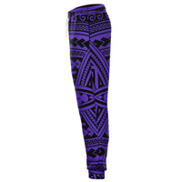 Polynesian Seamless Violet Joggers - Polynesian Pride