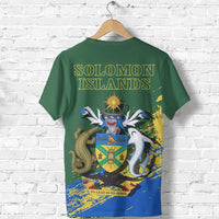 Solomon Islands T Shirt Solomon Islands Flag Coat of Arms Special - Polynesian Pride