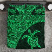 Turtle Mermaid Polynesian Duvet Cover Set 04 TH90 Black - Polynesian Pride