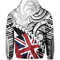 Polynesian Kakau Flag of Hawaii Zip Hoodie - Polynesian Pride