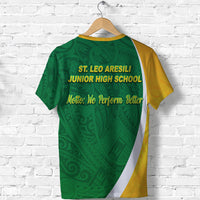 St. Leo Aresili Junior High School T Shirt Simplified Version LT8 - Polynesian Pride