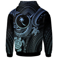 Chuuk Custom Hoodie Blue Turtle - Polynesian Pride