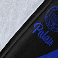 Palau Premium Blanket - Blue Polynesian Tentacle Tribal Pattern Crest - Polynesian Pride