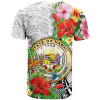 Hawaii Hibiscus Kanaka Polynesia T Shirt LT2 - Polynesian Pride