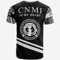 Northern Mariana Islands T Shirt In My Heart Style Polynesian Patterns - Polynesian Pride