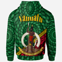 Vanuatu Hoodie Isangel Polynesian Patterns With Bamboo - Polynesian Pride