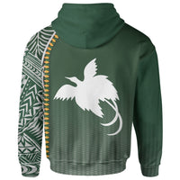 Papua New Guinea Zip Hoodie Ocean Waves - Polynesian Pride