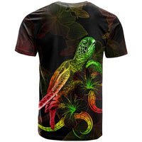Federated States of Micronesia Polynesian T Shirt Turtle With Blooming Hibiscus Reggae - Polynesian Pride