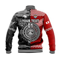 (Custom Personalised) Mate Ma'a Tonga Ngatu And New Zealand Maori All Black Aboriginal Baseball Jacket Rugby Together LT8 - Polynesian Pride