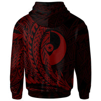 Yap State Zip Hoodie Red Wings Style - Polynesian Pride