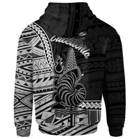 New Caledonia Islands Zip Hoodie New Caladonia Seal of New Caledonia Polynesian Patterns - Polynesian Pride