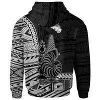 New Caledonia Islands Hoodie Farino Seal of New Caledonia Polynesian Patterns - Polynesian Pride