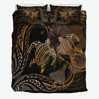 Hawaii Couple Turtle Kanaka Hibiscus Valentine Bedding Set - Eras Style - AH - Polynesian Pride