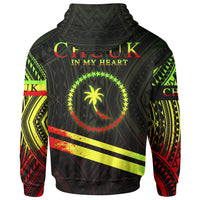 Chuuk State Hoodie In My Heart Style Reggae Polynesian Patterns - Polynesian Pride