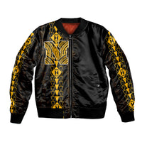 Hawaii - Nanakuli High Mix Kakau Bombers Jacket LT6 Unisex Yellow - Polynesian Pride
