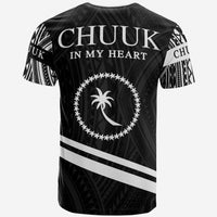 Chuuk State T Shirt In My Heart Style Polynesian Patterns - Polynesian Pride