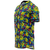 Tropical Pattern Mix Baseball Jersey - Polynesian Pride