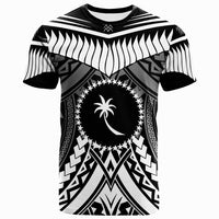 Chuuk T Shirt Tooth Shaped Necklace Texture Unisex Black - Polynesian Pride