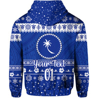 Custom FSM Chuuk Christmas Zip Hoodie Simple Style LT8 - Polynesian Pride