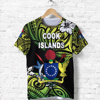 Cook Islands Rugby T Shirt Unique Vibes Coat of Arms Green Unisex Green - Polynesian Pride