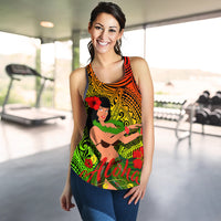 (Custom Personalised) Hawaii Hula Girl Reggae Women Tank Top - LT2 - Polynesian Pride