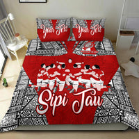 (Custom Personalised) Tonga Rugby Ikale Tahi Sipi Tau Bedding Set - LT2 - Polynesian Pride