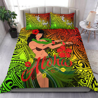 (Custom Personalised) Hawaii Hula Girl Reggae Bedding Set - LT2 - Polynesian Pride