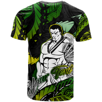 Custom Samoan Warrior Pride Samoa Polynesia T Shirt LT2 BLACK - Polynesian Pride