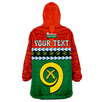 (Custom Personalised) Penama Province Vanuatu Pig Tusk Polynesian Flag Style Wearable Blanket Hoodie LT14 - Polynesian Pride