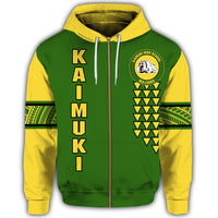 Custom Hawaii Hoodie Kaimuki High Custom Your Class Zip Hoodie - Polynesian Pride