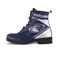 Scotland Rugby Leather Boots - Celtic Scottish Rugby Ball Lion Ver - Polynesian Pride