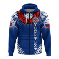Custom Toa Samoa Rugby Ula Fala Art Hoodie LT12 - Polynesian Pride
