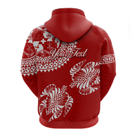 Custom Valentine Day Tonga Couple Love Hoodie Tongan Turtle LT12 - Polynesian Pride