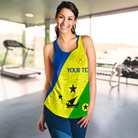 (Custom Personalised) Vanuatu Malampa Province - Women Tank Top - Flag Style - LT12 - Polynesian Pride
