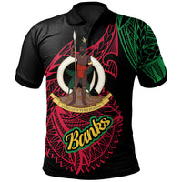 Vanuatu Polo Shirt Banks Seal Of Vanuatu Special Style Unisex Black - Polynesian Pride