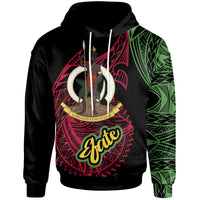 Vanuatu Hoodie Efate Seal of Vanuatu Special Style Unisex Black - Polynesian Pride