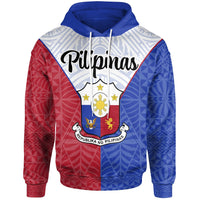 Pilipinas Hoodie Seal of Pilipinas Style Unisex Blue - Red - Polynesian Pride