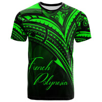 French Polynesia T Shirt Green Color Cross Style Unisex Black - Polynesian Pride