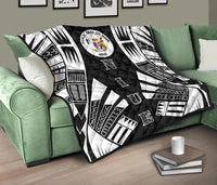 Niue Premium Quilt - Niue Seal Polynesian White Tattoo - Polynesian Pride