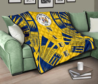 Niue Premium Quilt - Niue Seal Polynesian Dark BLue Tattoo - Polynesian Pride