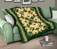 Hawaii Premium Quilt - Hawaiian Quilt Turtle Dance Sea Pattern - Polynesian Pride