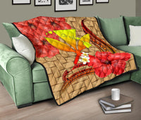 Hawaii Lauhala Kanaka Polynesian Premium Quilt - Polynesian Pride