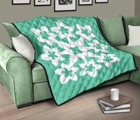 Hawaiian Premium Quilt Royal Pattern - Seafoarm - A1 Style - Polynesian Pride