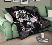 Hawaii Turtle Swim Poly Premium Quilt - Polynesian Pride